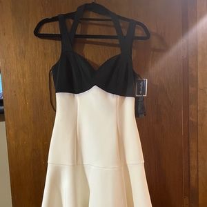 Black and white dress